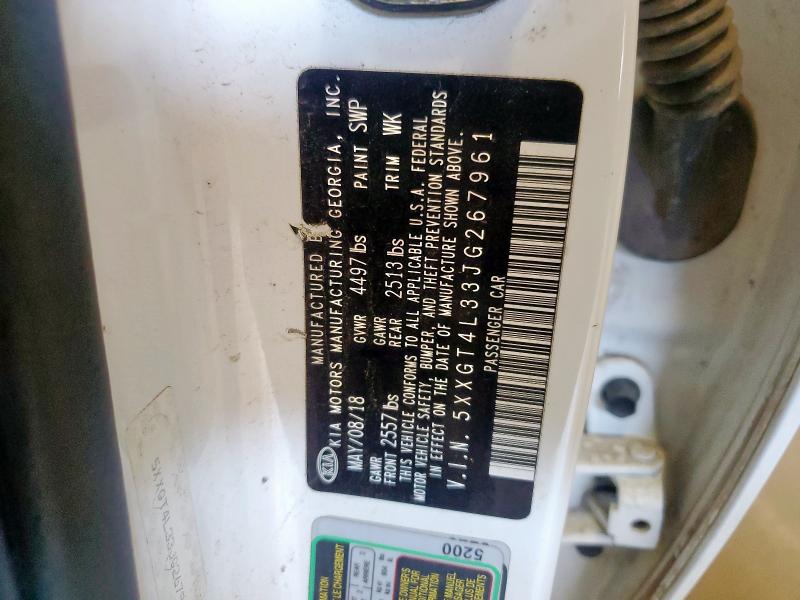 5XXGT4L33JG267961 - 2018 KIA OPTIMA LX თეთრი ფოტო 12