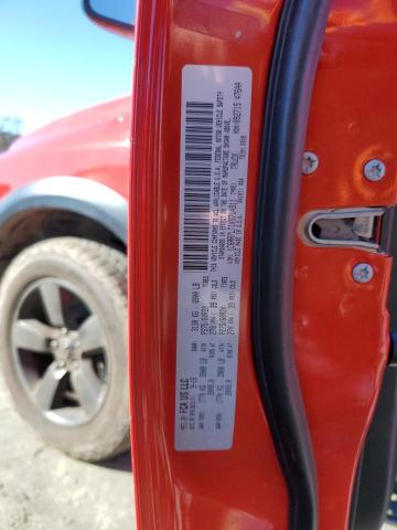 1C6RR7LT1KS714911 - 2019 RAM 1500 CLASS SLT წითელი ფოტო 12