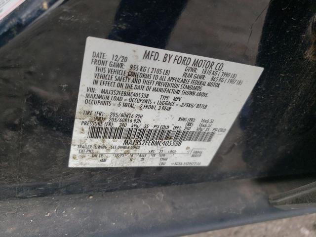 MAJ3S2FE8MC405538 - 2021 FORD ECOSPORT S أسود صورة 14