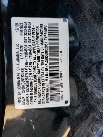 5FNRL38856B052051 - 2006 HONDA ODYSSEY TOURING 黑色 照片 13