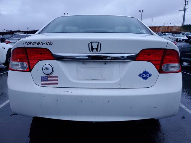 19XFA4F5XAE000470 - 2010 HONDA CIVIC GX WHITE photo 6