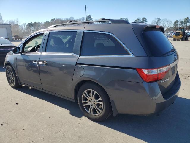 5FNRL5H68CB038649 - 2012 HONDA ODYSSEY EXL CHARCOAL photo 2