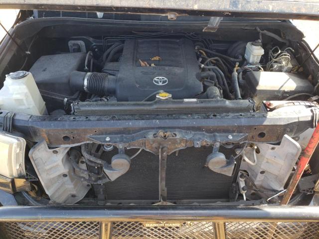 5TFUY5F11CX250060 - 2012 TOYOTA TUNDRA DOUBLE CAB SR5 BLACK photo 11