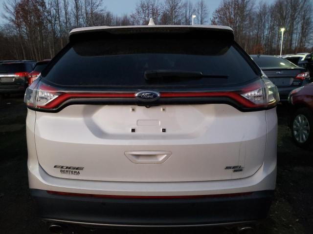 2FMTK4J88FBC21559 - 2015 FORD EDGE SEL WHITE photo 6