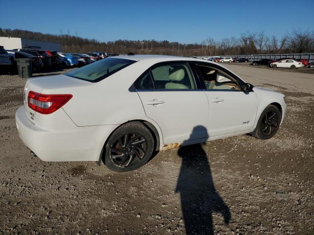 3LNHM28T67R668912 - 2007 LINCOLN MKZ WHITE photo 3