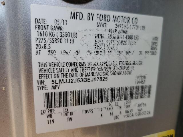 5LMJJ2J53BEJ07825 - 2011 LINCOLN NAVIGATOR ვერცხლისფერი ფოტო 13