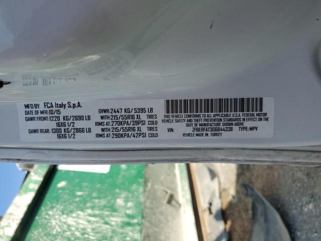 ZFBERFAT3G6B44338 - 2016 RAM PROMASTER Beyaz fotoğraf 13