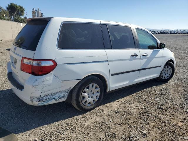 5FNRL38266B121664 - 2006 HONDA ODYSSEY LX WHITE photo 3