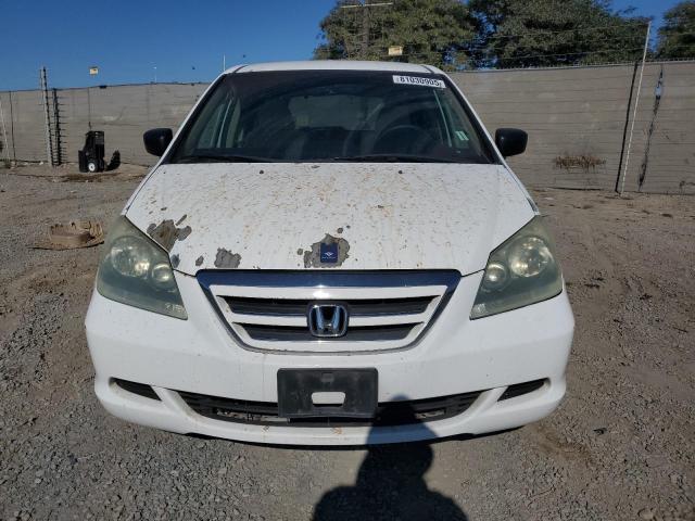 5FNRL38266B121664 - 2006 HONDA ODYSSEY LX WHITE photo 5