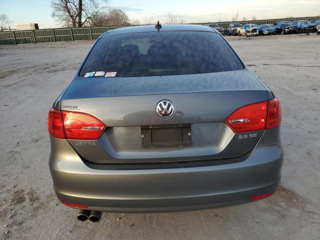 3VWDP7AJ8DM403639 - 2013 VOLKSWAGEN JETTA SE GRAY photo 6