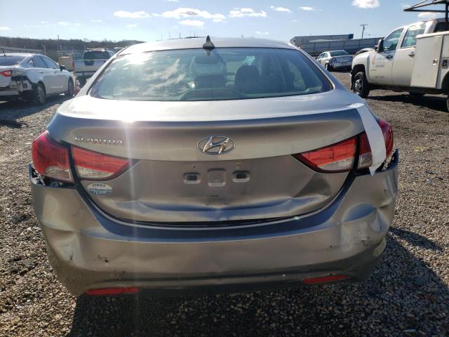 KMHDH4AE9DU921610 - 2013 HYUNDAI ELANTRA GLS SILVER photo 6