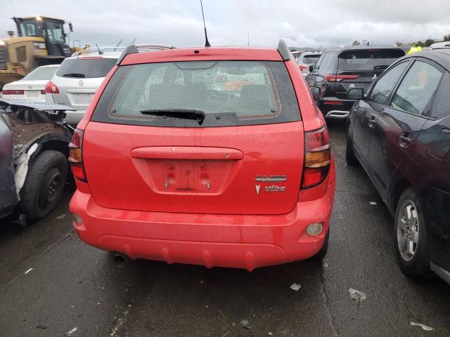 5Y2SL65876Z439606 - 2006 PONTIAC VIBE RED photo 6