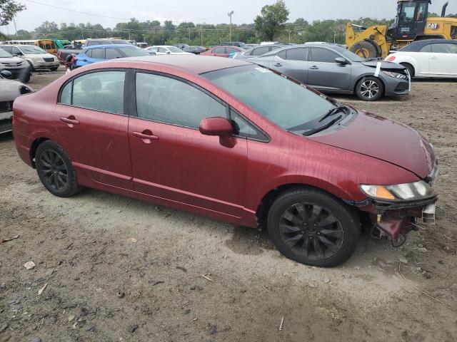 2HGFA16589H501311 - 2009 HONDA CIVIC LX BURGUNDY photo 4