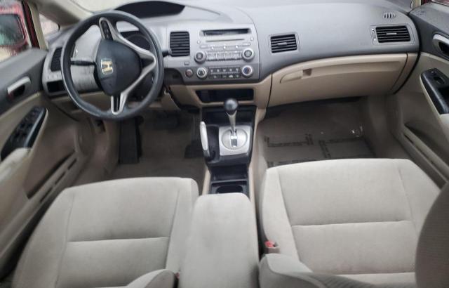 2HGFA16589H501311 - 2009 HONDA CIVIC LX BURGUNDY photo 8