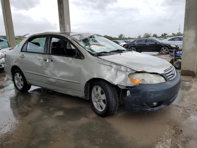 2T1BR32E53C109055 - 2003 TOYOTA COROLLA CE SILVER photo 4