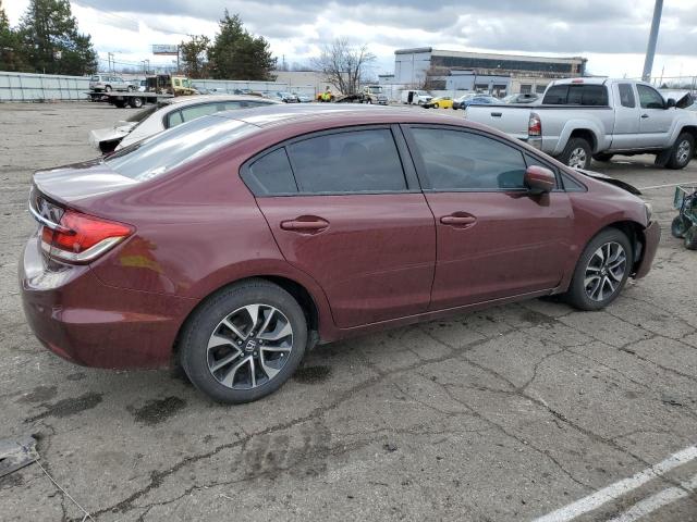 19XFB2F89EE043182 - 2014 HONDA CIVIC EX MAROON photo 3