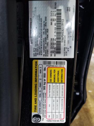 1FA6P0HD3G5129513 - 2016 FORD FUSION SE BLACK photo 12