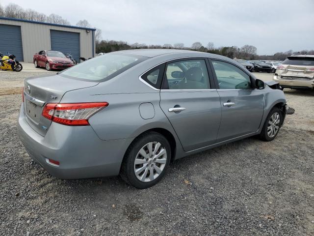 3N1AB7AP5DL612029 - 2013 NISSAN SENTRA S SILVER photo 3