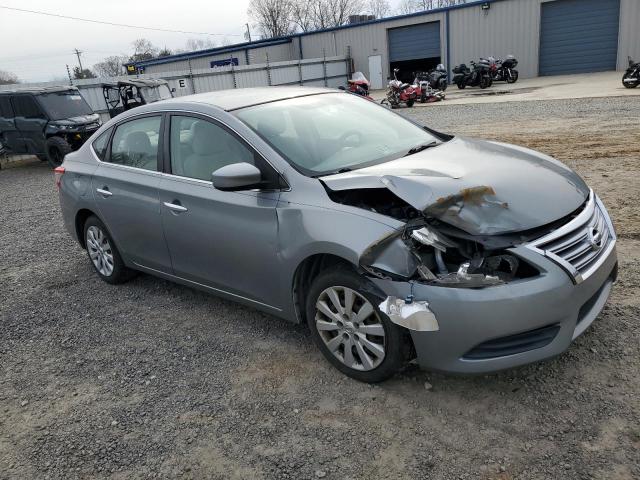 3N1AB7AP5DL612029 - 2013 NISSAN SENTRA S SILVER photo 4