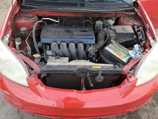 2T1KR32E94C169681 - 2004 TOYOTA COROLLA MA XR RED photo 11
