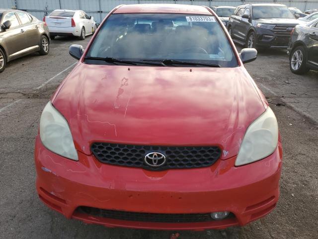 2T1KR32E94C169681 - 2004 TOYOTA COROLLA MA XR RED photo 5