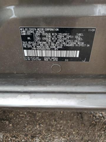 JTMDF4DV5AD027959 - 2010 TOYOTA RAV4 LIMITED თაფლისფერი ფოტო 13