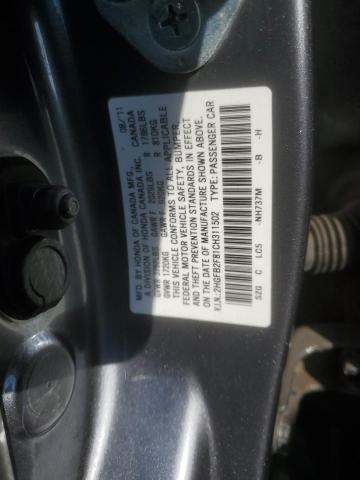 2HGFB2F81CH311502 - 2012 HONDA CIVIC EX Boz foto 13