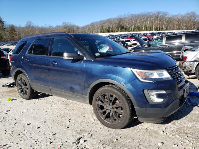 1FM5K8D87HGD46642 - 2017 FORD EXPLORER XLT BLUE photo 4