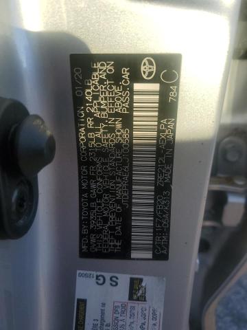 JTDEPRAE6LJ100585 - 2020 TOYOTA COROLLA LE Ақ фото 12