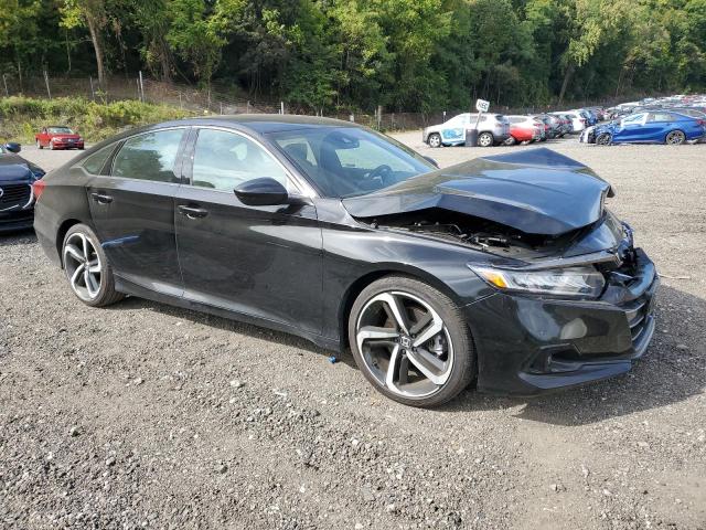 1HGCV1F36NA076752 - 2022 HONDA ACCORD SPORT Қара фото 4