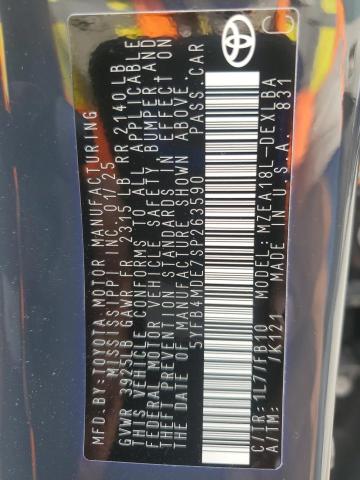 5YFB4MDE7SP263590 - 2025 TOYOTA COROLLA LE 灰色 照片 13