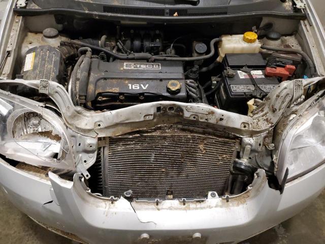 KL1TD56637B044221 - 2007 CHEVROLET AVEO BASE SILVER photo 11