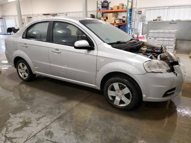 KL1TD56637B044221 - 2007 CHEVROLET AVEO BASE SILVER photo 4