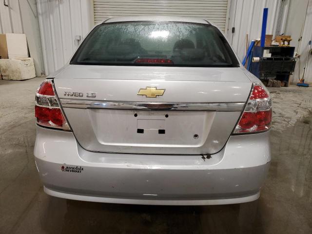 KL1TD56637B044221 - 2007 CHEVROLET AVEO BASE SILVER photo 6