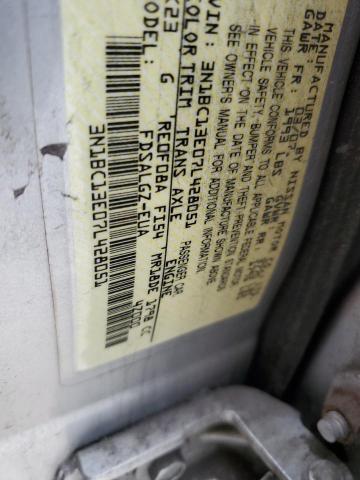 3N1BC13E07L428051 - 2007 NISSAN VERSA S SILVER photo 12