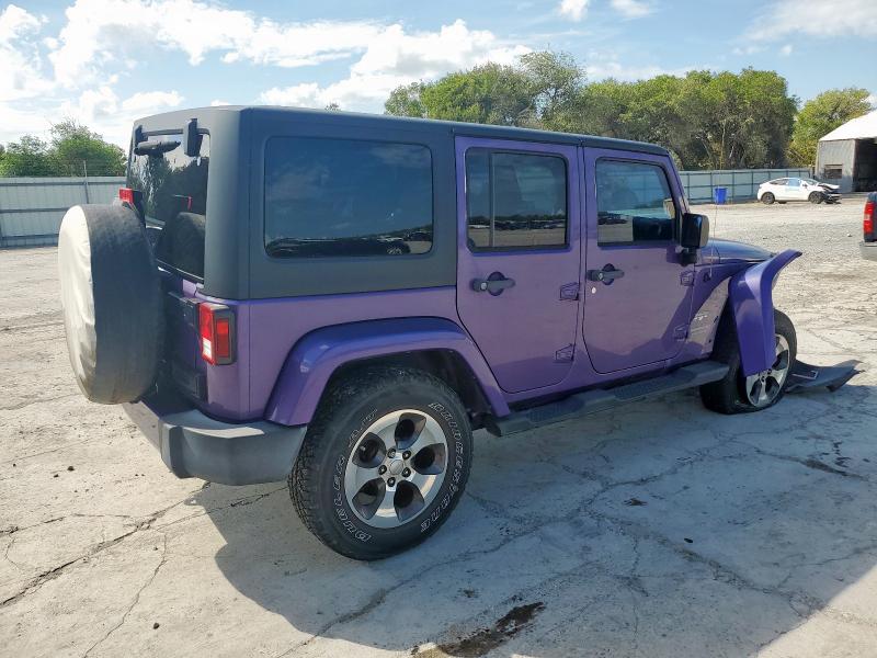 1C4BJWEG4HL711242 - 2017 JEEP WRANGLER UNLIMITED SAHARA PURPLE photo 3