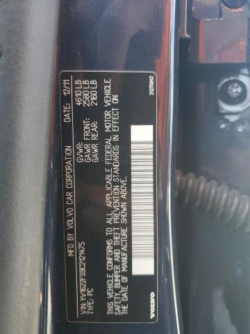 YV1622FS9C2121475 - 2012 VOLVO S60 T5 BLUE photo 12