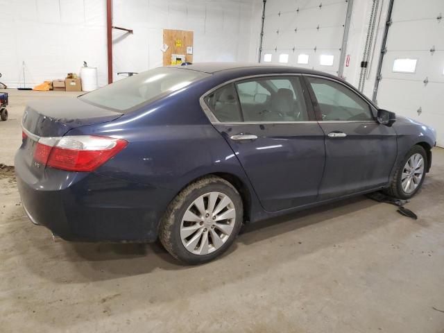 1HGCR3F83DA015353 - 2013 HONDA ACCORD EXL BLUE photo 3