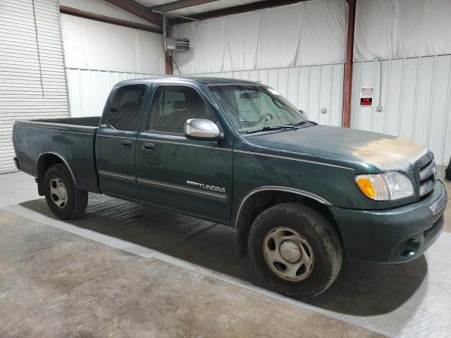 5TBRN34183S400718 - 2003 TOYOTA TUNDRA ACCESS CAB SR5 GREEN photo 4