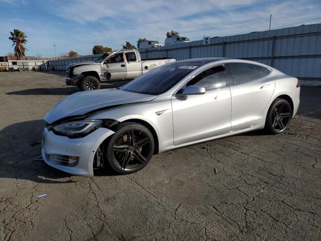 5YJSA1E26GF160823 - 2016 TESLA MODEL S SILVER photo 1
