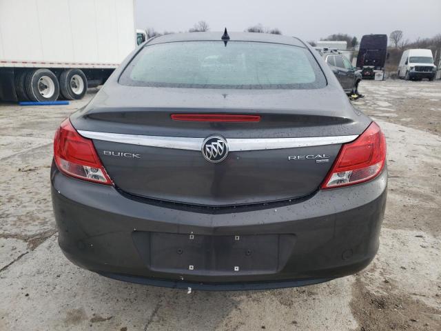 W04GN5EC9B1077148 - 2011 BUICK REGAL CXL GRAY photo 6