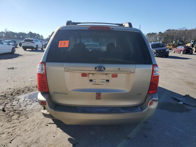 KNDMB233376172513 - 2007 KIA SEDONA EX GOLD photo 6