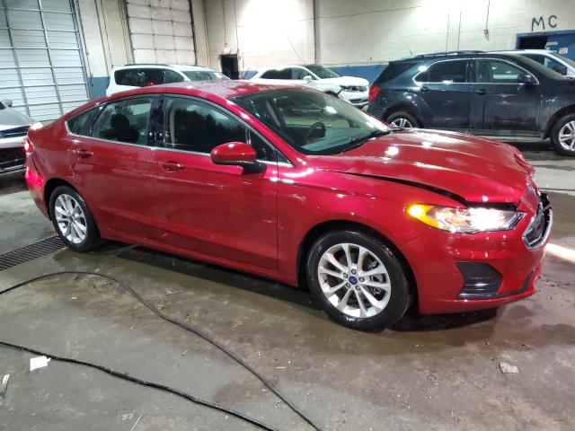 3FA6P0HD6LR107531 - 2020 FORD FUSION SE RED photo 4