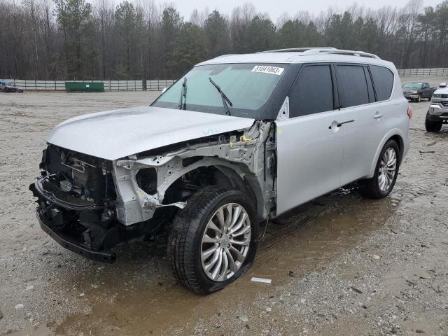 JN8AZ2NC9G9401873 - 2016 INFINITI QX80 SILVER photo 1