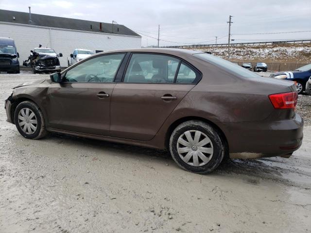 3VW2K7AJ1FM298872 - 2015 VOLKSWAGEN JETTA BASE BROWN photo 2