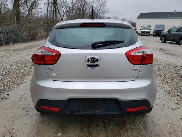 KNADM5A34D6098266 - 2013 KIA RIO LX SILVER photo 6