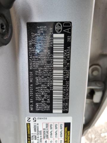 2T1BR32E57C804853 - 2007 TOYOTA COROLLA CE SILVER photo 12