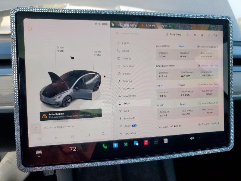 5YJ3E1EA4PF641198 - 2023 TESLA MODEL 3 Серый фото 9