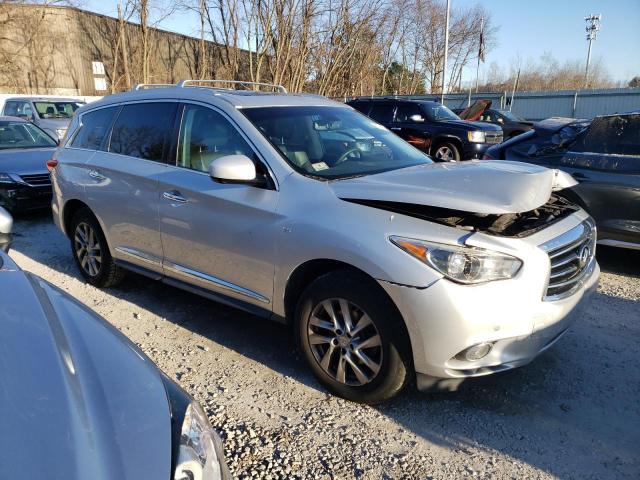 5N1AL0MM8EC540352 - 2014 INFINITI QX60 SILVER photo 4