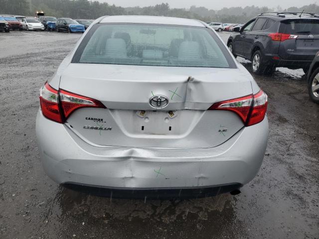 2T1BURHE7GC704424 - 2016 TOYOTA COROLLA L SILVER photo 6